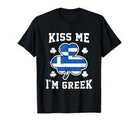 Kiss Me I'm Greek St Patricks Day T-Shirt