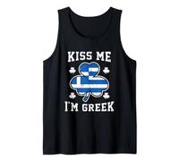 Kiss Me I'm Greek St Patricks Day Tank Top