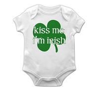 Kiss Me Im Irish Baby Grow White