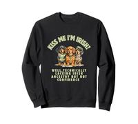 Kiss Me Im Irish Dachshund St Patricks Paddy's Day Sweatshirt