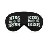 Kiss Me I'm Irish Sleep Eye Mask Night Shade Cover Soft Adjustable for Travel Naps