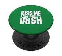Kiss Me I'm Irish St Patrick's Day PopSockets Adhesive PopGrip