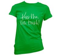 Kiss Me I'm Irish - Womens T-Shirt - St Patricks Irish Paddys Day Ireland 16 Green