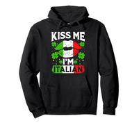 Kiss Me I'm Italian Funny Italian St Patrick's Day Pullover Hoodie
