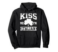 Kiss me I'm Italian Funny Italian St Patrick's Day Pullover Hoodie