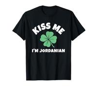 Kiss Me I'm Jordanian St. Patrick's Day Funny Irish Jordan T-Shirt