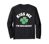 Kiss Me I'm Malagasy St. Patrick's Day Irish Madagascar Long Sleeve T-Shirt