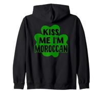 Kiss Me I'm Moroccan St. Patrick's Day Costume Morocco Zip Hoodie