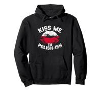 Kiss Me I'm Polish-ish Poland Flag Lips Poland Pride Pullover Hoodie