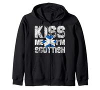 Kiss Me I'm Scottish Shirt Great Saint Patricks Day Gift Tee Zip Hoodie