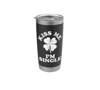 Kiss Me I'm Single Stainless Steel Insulated Tumbler