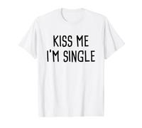 Kiss Me I'm Single Value Graphic T-Shirt, Men, White, M