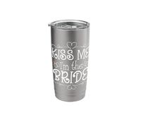 Kiss Me I'm The Bride Rings Stainless Steel Insulated Tumbler