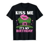 Kiss Me It's My Birthday Ireland Irish St. Patricks Day St T-Shirt