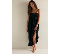 Kiss Me Later Maxi Slip Dress by Intimately at Free People in Black, Size: XS - female