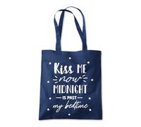 Kiss Me Now Past My Bedtime Tote Shopping Bag 10 Litres Capacity 42 x 38cm