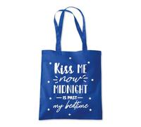 Kiss Me Now Past My Bedtime Tote Shopping Bag 10 Litres Capacity 42 x 38cm