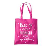 Kiss Me Now Past My Bedtime Tote Shopping Bag 10 Litres Capacity 42 x 38cm