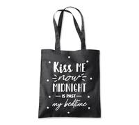 Kiss Me Now Past My Bedtime Tote Shopping Bag 10 Litres Capacity 42 x 38cm