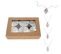 kiss me Oysters With Pearl Inside, Pearl Necklace In A Can,Pendant 18''