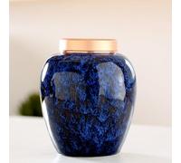 kiss me Storage Jars Coffee Bean Storage Jar Tea Tins Cans Canister Traditional Tea Caddy Sealed Lids Home Kitchen Dining Decoration (Blue)