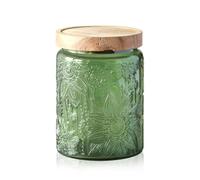 Kiss Me Vintage 700ml Airtight Green Mason Jar for Kitchen Storage, 1 Pack