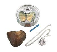kiss me Wish Cultured Pearl Necklace, Love Wish Kit, Necklace Cage Locket in Oyster Set, 16.9", "Surprise Gift For Wife, Girlfriend, Mother