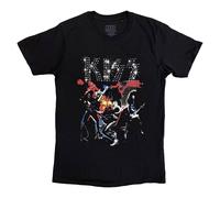 KISS Men's Sparkle T-Shirt in Black | Size: Medium Kiss Black M