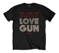 KISS Mens T-Shirt Pull The Trigger Black (S)