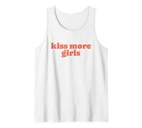 Kiss More Girls Cute Funny LGBTQ Pride Queer Identity Tank Top