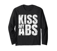 Kiss My Abs Abdominal Muscles Exercise Fitness Workout Long Sleeve T-Shirt