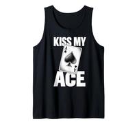 Kiss My Ace of Spades Card Player Saying Tank Top