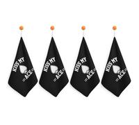 Kiss My Ace Poker Microfiber Kitchen Towels Absorbent Hand Towels for Bath