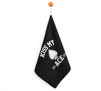 Kiss My Ace Poker Microfiber Kitchen Towels Absorbent Hand Towels for Bath