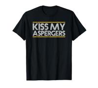 Kiss My Aspergers Funny Autism Autistic Awareness T-Shirt