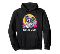 Kiss My Auss 80s 90s Blue Merle Australian Shepherd Lover Pullover Hoodie
