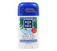 Kiss My Face Aluminum & Paraben Free Active Life Deodorant Stick, Fragrance Free - 2.48 oz