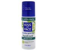 Kiss My Face Liquid Rock Aluminum Chlorohydrate Free Roll-on Deodorant, CUCUMBER GREEN TEA, 3 Ounce