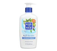 Kiss My Face Moisture Shave 11oz Fragrance Free 4-In-1 Pump (2 Pack)