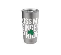Kiss My Ginger Pride Funny Irish St Patricks Stainless Steel Insulated Tumbler