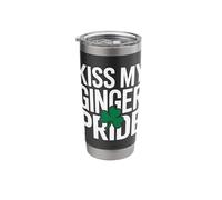 Kiss My Ginger Pride Funny Irish St Patricks Stainless Steel Insulated Tumbler