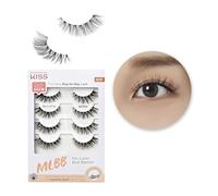 KISS My Lash But Better Fake Eyelashes Multipack - Bare Affair, 4-Pair Pack, Invisible, Lightweight, Reusable, Contact Lens Friendly, Voluminous, Comfortable | 8 Total