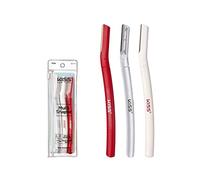 Kiss New York Eyebrow Razor Trimmer Facial Hair Shaper Remover, Multipurpose Exfoliating Dermaplaning Dermaplane Shaving Tools for Men & Women 3 Count