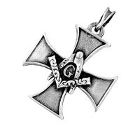 Kiss of Leather EK Pewter Cross Pendant No. 111