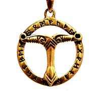 Kiss of Leather Irminsul Bronze Pendant #118