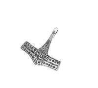 Kiss of Leather Thor's Hammer Pendant 925 Sterling Silver No. 76