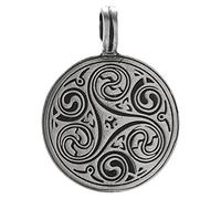 Kiss of Leather Triskelen Pendant in Pewter No. 108