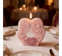 Kiss of Starry Love Candle Mold, Silicone Molds for Epoxy Resin Wax Soap & Candle Making Mold for Crafts Casting Home Wedding Decoration DIY Handmade Valentine's Day Gifts