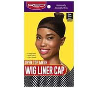 Kiss Open Top Mesh Wig Liner Cap Black
