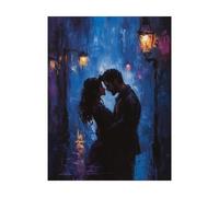Kiss Paint by Numbers for Adults Couple Painting by Numbers for Adults, Art Supplies with Color Canvas for Painting 38x28in 36 Colors of Acrylic Paint and Brush,Wall Art for Room Decor Gifts 2YH-14809